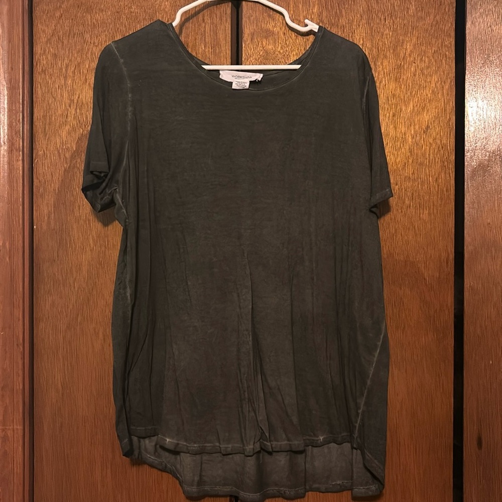 Workshop republic clothing faded/acid black tee 1x